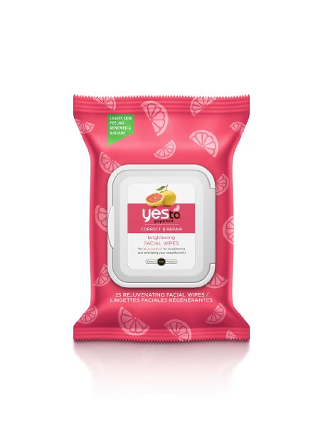 Yes To Grapefruit Rejuvenating Facial Wipes, 25 Count