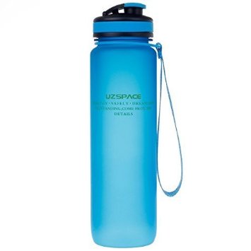 Uzspace Tritan Sports Water Bottle,Non-Toxic BPA Free & Eco-Friendly Tritan Co-Polyester Plastic,sqc900.01kdl,32oz