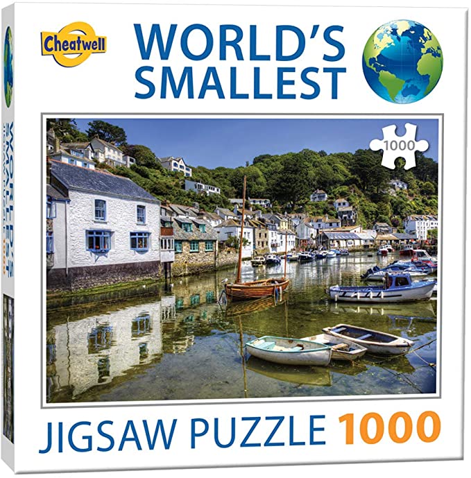Cheatwell Games 13572 Puzzle World's Smallest 1000 Piece Jigsaw Polperro