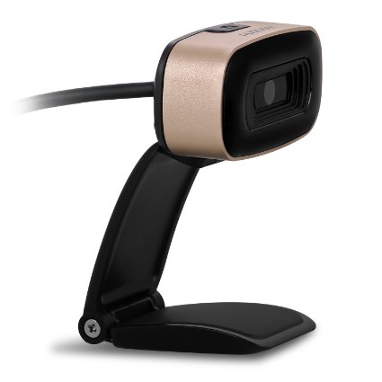 HD Webcam with Microphone Computer Webcam Ausdom AW525 Mini High Definition HD 720P Webcam Widescreen Video Calling and Recording USB Computer Web Cam Noise-cancelling for Skype Facetime Youtube