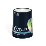 TDK DVDR 47GB 16x Spindle 100 recordable tdk dvdr blank 16 x speed dvd