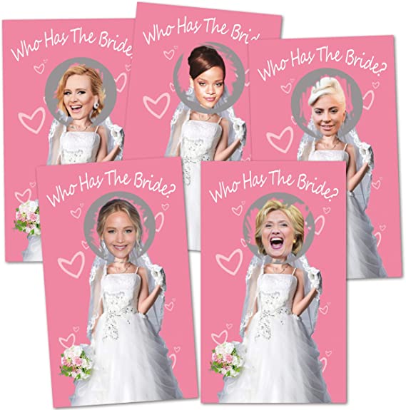 Bridal Shower Games - Scratch Off Bridal Shower Game.Funny Bachelorette Party Games - Who Has The Bride - 33 Sheets Pink