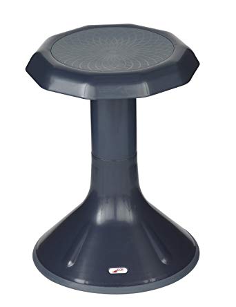 ECR4Kids ACE Active Core Engagement Wobble Stool for Kids, Flexible Classroom and Home Seating, 18”, Navy