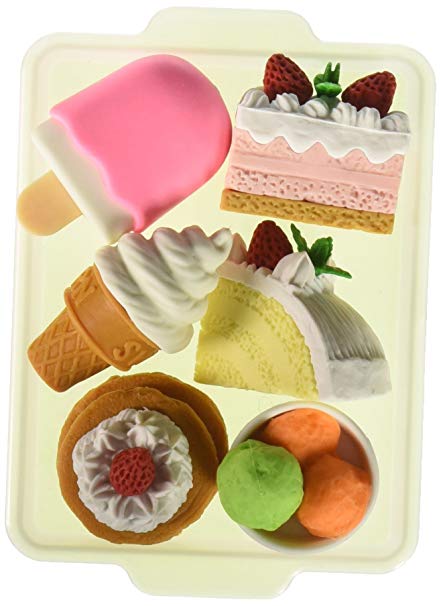 IWAKO Japanese Eraser Dessert Set - Colors Vary
