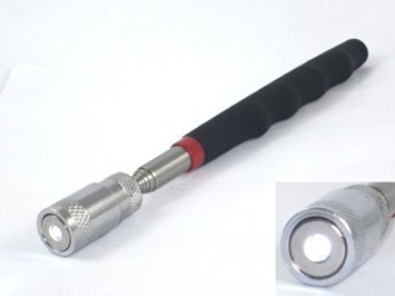 Telescopic Magnetic Pick-Up Tool w/ LED Flash Light 31" long & 8LB Lift Magnet