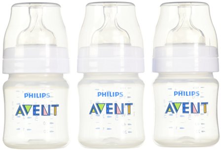 Philips AVENT Classic Plus BPA Free Polypropylene Bottles, 4 Ounce (Pack of 5)