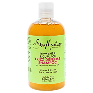 Shea Moisture Raw & Cupuacu Frizz Defense Shampoo for Unisex, 13 Ounce