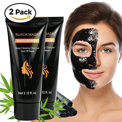 2 Pack Blackhead Remover Mask, Face Blackhead Mask for Removing Blackhead, Charcoal Blackhead Remover Mask for Nose and Body, Best Charcoal Peel Off Blackhead Remover Mask for 2018