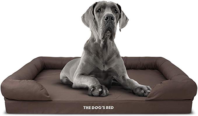 The Dog’s Bed Orthopedic Dog Bed, Waterproof, Premium Memory Foam S-XXL, Dog Pain Relief for Arthritis, Hip & Elbow Dysplasia, Post Surgery, Lameness, Senior Supportive, Calming Bed, Washable Cover