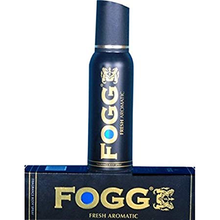 Fogg Fresh Aromatic Body Spray Deodorant For Men, Black, 120ml