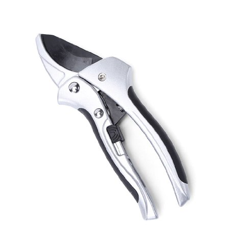 Anvil Pruning Shears - Secateurs and Trimming Scissors for Cutting Power with Stainless Steel Blades - Professional Sharp Hand Garden Pruners with Comfortable Slip and Less Effort