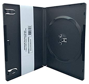 CheckOutStore Premium Standard Single 1-Disc DVD Cases 14mm