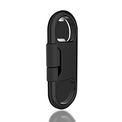 Micro USB Cable, Multifunctional Micro USB Cable with Wine Bottle Opener Key Chain Support Fast Charge and Data Transfer for Android Cell Phone Device (black)
