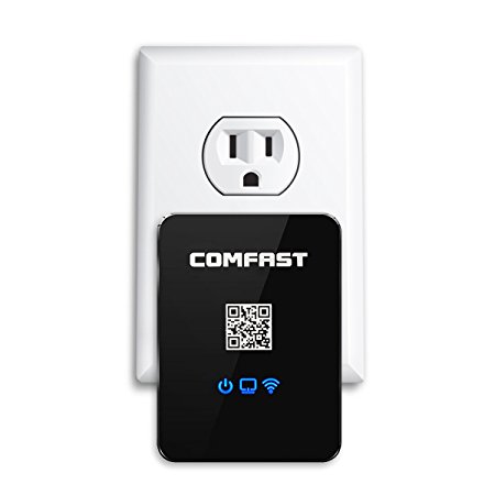 COMFAST 150Mbps 3-In-1(Super Intelligent Wireless Repeater, Wireless Router and Wireless AP) by ELEGIANT Multifunctional Wall-Plugged Smart Wireless Repeaters for Home Travel Office Hotel