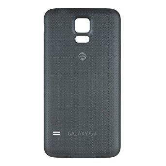 OEM Samsung Galaxy S5 SM-G900A AT&T Battery Door Back Cover Replacement - Charcoal Black