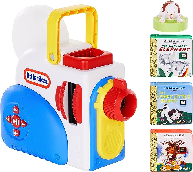 Little Tikes Story Dream Machine Starter Set, Storytime, Books, Little Golden Book, Audio Play, The Poky Little Puppy Character, Nightlight, Gift and Toy for Toddlers and Kids Girls Boys Ages 3  years