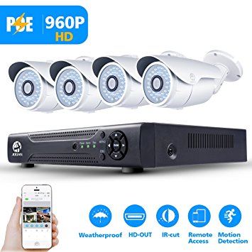 Security Camera System，JOOAN POE HD Security IP Camera System CCTV Monitor System Complete Surveillance Network Camera System for Home Surveillance System