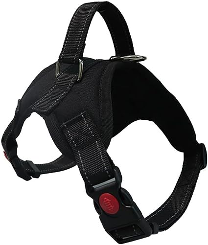 Dog Harness - Saddle Style Pet Strap Grip Vest with Adjustable Soft Padded Vest and Easy Control Handle for Small, Medium, and Large Dogs (Black,XL)