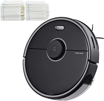 Roborock S5 Max Robot Vacuum Cleaner and Disposable Mop Cloth Bundle