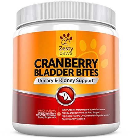 Cranberry Treats for Dogs - Urinary Tract & Bladder Pet Food Supplement - Antioxidant & Anti-Inflammatory for UTI Support - D-Mannose & Organic Marshmallow   Licorice
