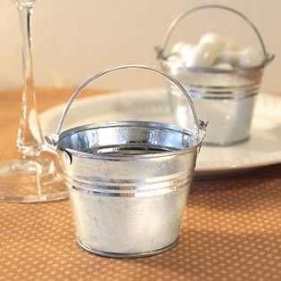 Miniature Galvanized Buckets - 120 count