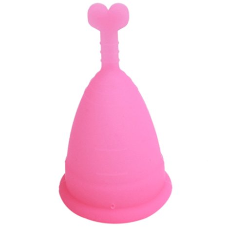 Hengsong Reusable Feminine Protection Cup Menstrual Cup 12 Hours (small, pink)