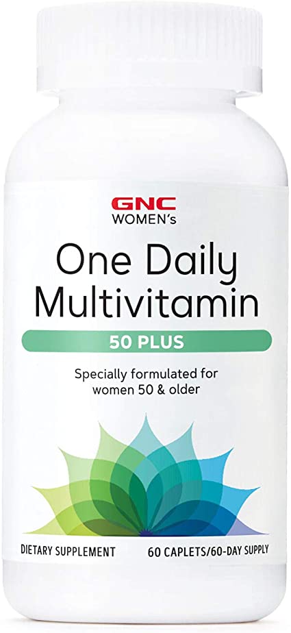GNC Women's One Daily Multivitamin 50 Plus, 60 Caplets, Supports Women's Health Over 50