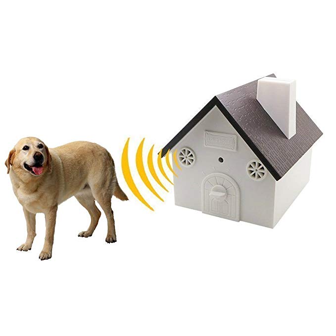 weget ultrasonic dog barking control outdoor pet anti bark deterrent stop barking device Bird House Box Design Waterproof  No Harm To Dogs or other Pets,Plant,Human Easy Hanging