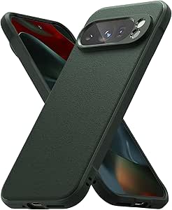 Ringke Onyx [Feels Good in The Hand] Compatible with Google Pixel 9 Pro XL Case, Anti-Fingerprint Technology Prevents Oily Smudges Non-Slip Enhanced Grip Precise Cutouts for Camera - Dark Green