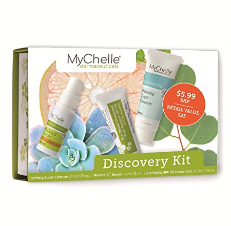 MyChelle Beauty Discovery Kit, Natural Facial Skin Care Limited Time Offer Introductory Set, $20 Value, 0.67 oz