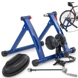 ARKSEN Indoor Road Cycling Bicycle Magnetic Trainer w Seven Level Resistance Exercise Stand BlackBlue