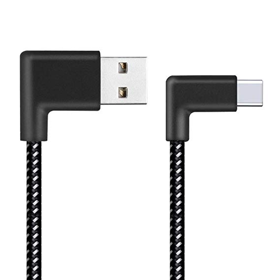 Odeer Right Angle USB-C Type C Data&Sync Faster Charger Cable For Samsung Galaxy S8 (C=2 m)