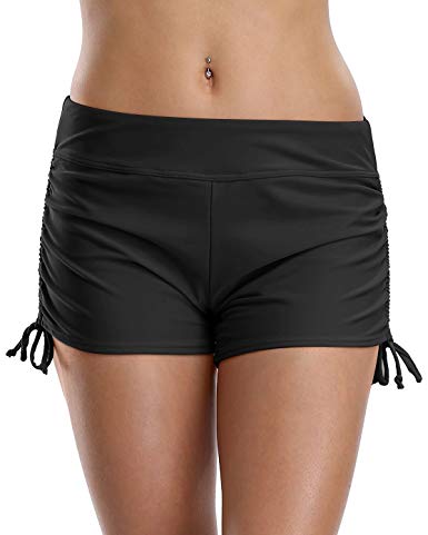 ATTRACO Women's Swim Board Shorts Solid Active Sports Bottom