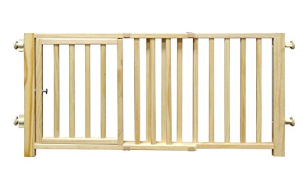 Four Paws Walk-over Wood Pet Gate with Door