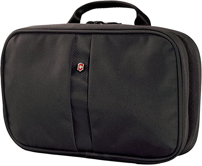 Victorinox Zip-Around Travel Kit, Black/Black Logo, One Size