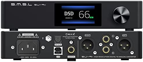 S.M.S.L SU-9n ES9038PRO XMOS XU208 Bluetooth 5.0 SMSL DSD512 RCA/XLR LDAC APTX/HD Decoder High Resolution Audio DAC