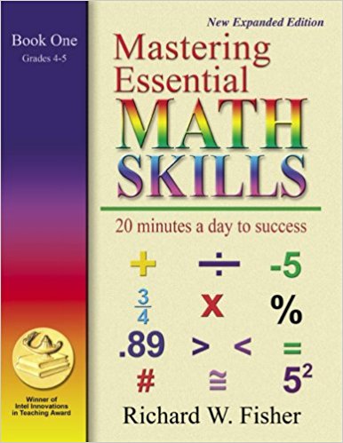 Mastering Essential Math Skills Book One Grades 4-5...INCLUDING AMERICA'S MATH TEACHER DVD WITH OVER 6 HOURS OF LESSONS!