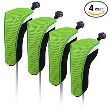 4X Thick Neoprene Hybrid Golf Club Head Cover Headcovers with Interchangeable Number Tags
