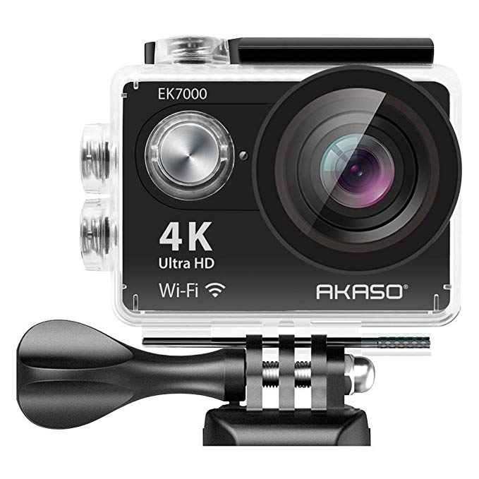 AKASO EK7000 Wi-Fi Ultra HD Waterproof Sports Action Camera (Black)