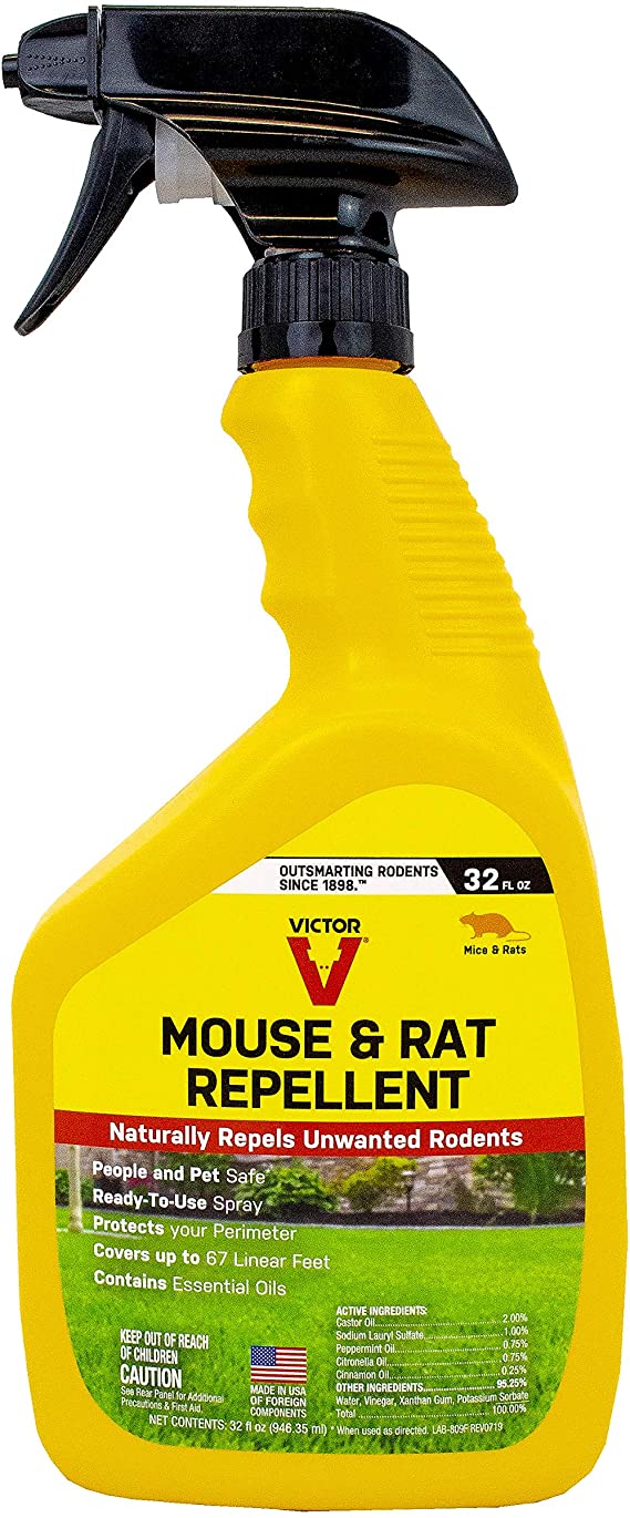 Victor M809 Mouse and Rat Repellent Spray,White