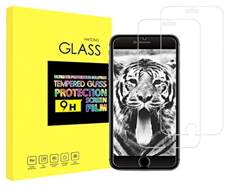 iPhone 7 8 Screen Protector Glass, HWTONG Screen ProtectCompatible iPhone 7 8, Tempered Glass iPhone 7 8, 3D, 9H Hardness, No Bubbles, Oil and Scratch Coating, Touch Clear [4.7 inch] [2 Packs]