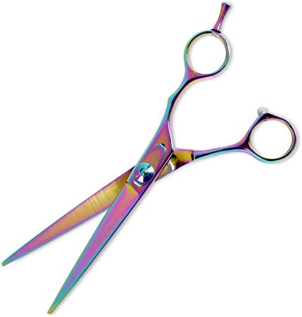 Master Grooming Tools Stainless Steel 5200 Rainbow Series Pet Straight Shears, 6-1/2-Inch