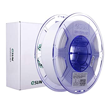 eSUN PETG Filament 1.75mm, PETG 3D Printer Filament, Dimensional Accuracy  /- 0.05mm, 1KG (2.2 LBS) Spool 3D Printing Filament for 3D Printers, Solid White