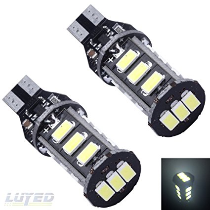 LUYED 2 X 800 Lumens Extremely Bright 5630 12-EX Chipsets Error Free 912 921 906 904 902 W16W LED Bulbs Used For Backup Reverse Lights,Xenon White