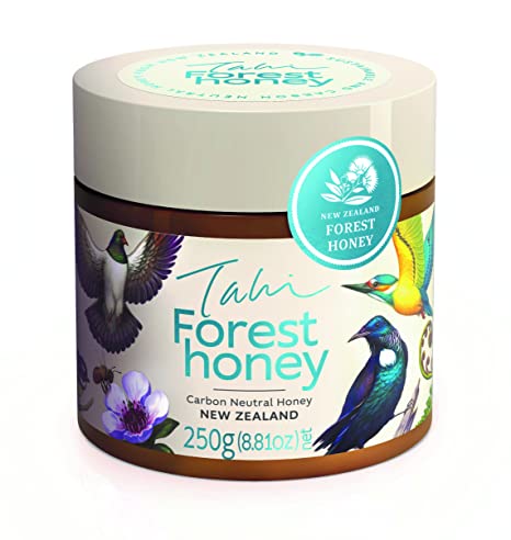 New Zealand Forest Honey eco-friendly, bee-friendly, GMO free, sustainable sourced, 100% pure honey, made at conservation estate, Tahi (250gm)