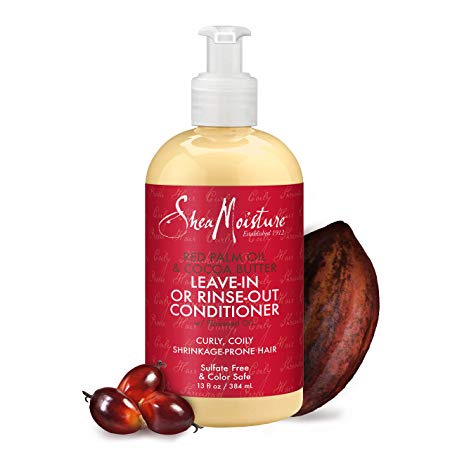 SheaMoisture Leave-in or Rinse-out Conditioner (with Red Palm Oil & Cocoa Butter   Flaxseed Oil) 13 fl oz