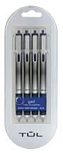 Tul Retractable Gel Pens 0.7mm Needle Point, Blue 4/pk