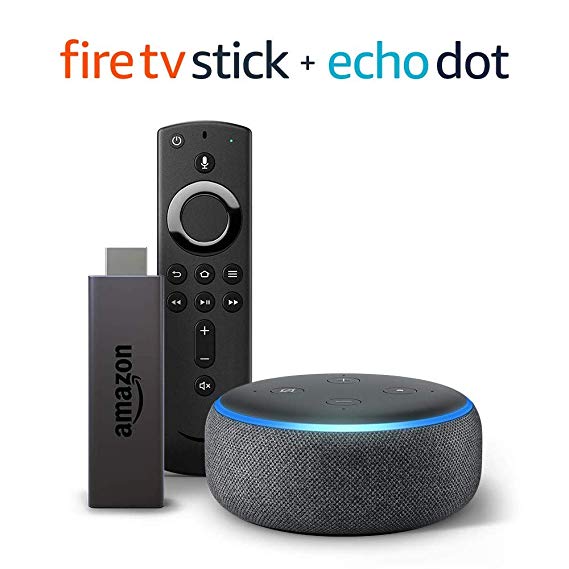 Fire TV Stick bundle with Echo Dot (3rd Gen - Charcoal)