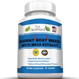 Horny Goat Weed with Maca Root Extract Supplement Pills 1000mg of Horny Goat Weed Powder And 250mg Maca Root Powder Best Natural Energy Testosterone Booster and Libido Booster for Men and Women