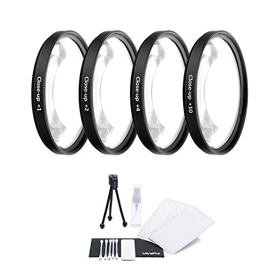 46mm Digital Pro High-Resolution Close-Up Macro Filter Set ( 1,  2,  4, and  10 Diopters) with Filter Carry Case for Select Panasonic Digital Cameras. UltraPro Deluxe Accessory Set Included